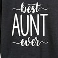 thumbnail image 3 of Instant Message - Best Aunt Ever - Women's Lightweight French Terry Long Sleeve Shirt, 3 of 6
