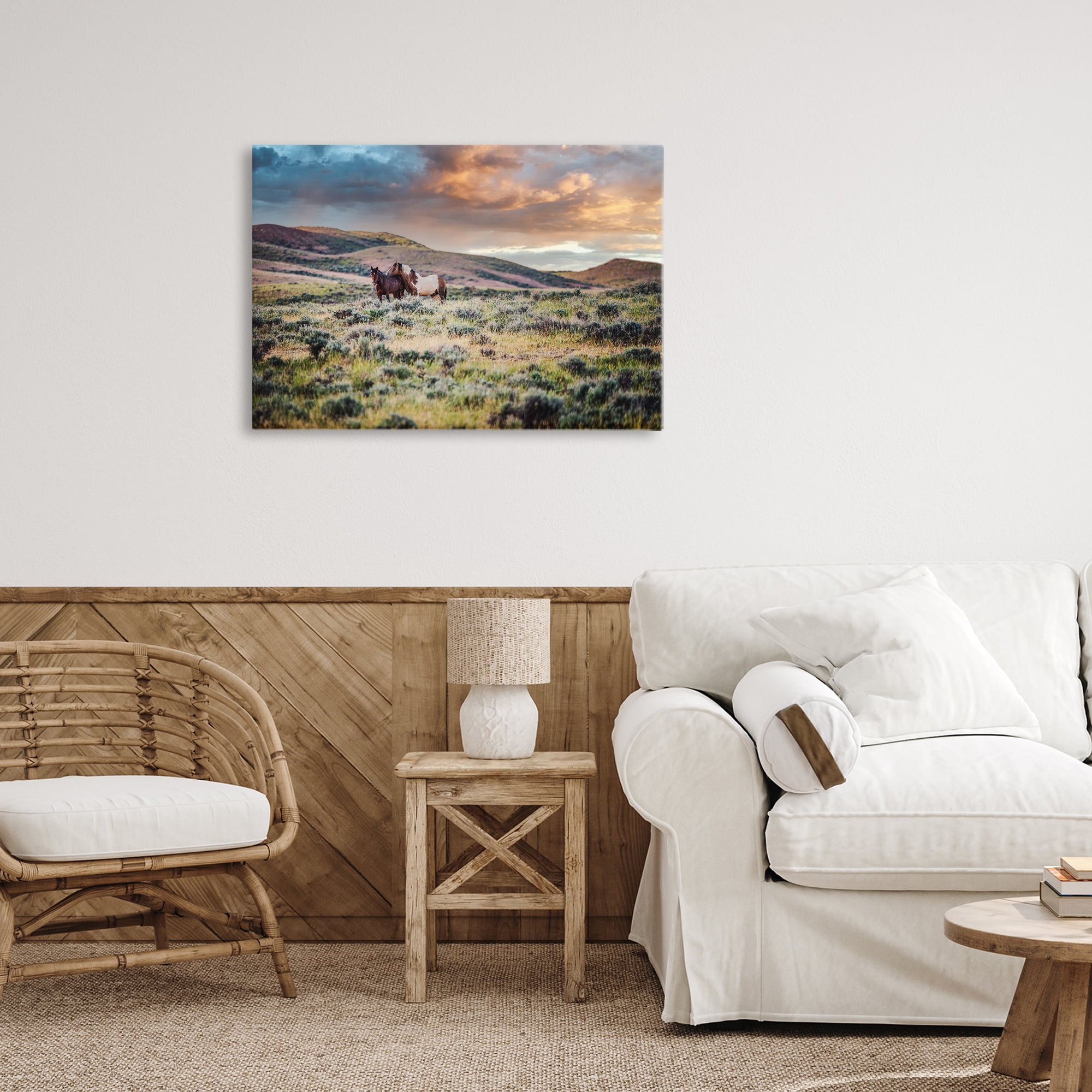 Stupell Industries Stay Close Horses Canvas Wall Art, design by Tim West