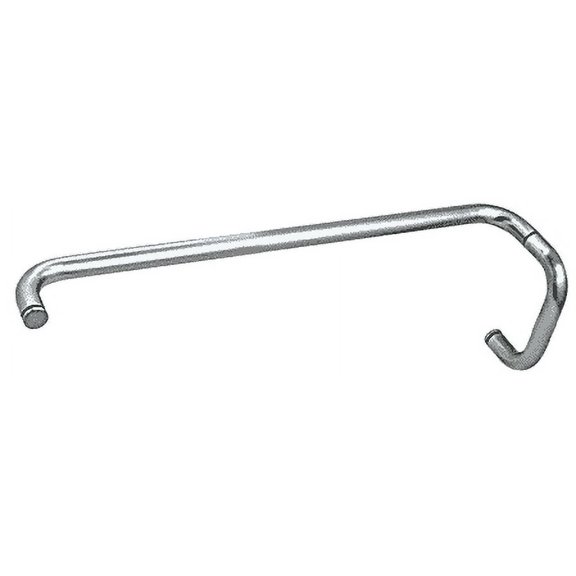 CRL BMNW6X24PN Polished Nickel 6" Pull Handle and 24" Towel Bar BM Series Combination Without Metal Washers