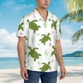 thumbnail image 5 of Haiem Cute Turtle Printed Hawaiian Shirt for Men - Men’s Casual Beach Summer Shirts - Stretch Fabric with Modern Fit-XX-Large, 5 of 9