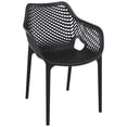 thumbnail image 1 of Compamia Air XL Outdoor Patio Dining Arm Chair in Black, 1 of 10
