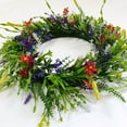 thumbnail image 4 of Spring Summer Wreath Decoration, Flower Wreath, 40cm Diameter, for Home Indoor Outdoor, Easy to Hang, 4 of 8