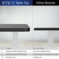thumbnail image 3 of VIVO Electric 60” x 30” Stand Up Desk, Dark Walnut Table Top, White Frame, 3 of 8