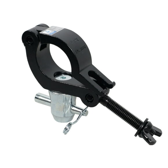 Pince d'Entrée Latérale en Aluminium M10 avec Coude Inversé Demi-Conique pour Tube de 2 Pouces Capacité 661 lbs Finition Noire