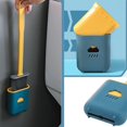 thumbnail image 4 of 2 uds cepillo de inodoro flexible de silicona, sistema de limpieza de inodoro, varita de inodoro de pared, mango largo antideslizante, limpieza de cerdas de silicona suave, 4 of 5