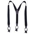 thumbnail image 2 of SUTENGDA Button Holes Link Men‘s Suspenders Adjustable Elastic Unisex Braces Wine Red, 2 of 3
