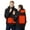 Black, variant on USB Intelligent Constant Temperature Heated Windproof Plus Size Coat For Men And Women Winter 4 Heated Jacket Coat