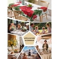 thumbnail image 5 of Red Spring Floral Table Cloth, Waterproof Tablecloth for Square Tables, Butterfly Farmhouse Reusable Washable Fabric Table Cover for Restaurant Kitchen Dining Tables 54"x54" Watercolor Flowers, 5 of 9