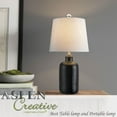 thumbnail image 5 of Aspen Creative 40084-8, 1-Light Table Lamp in Satin Nickel, 14 1/4" High, 2 Pack, 5 of 5