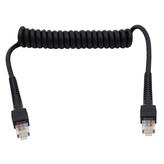 Spring Coiled RJ45 Ethernet Cord Cat6 Standard 8 Strands Fast Speed Networling Cable for Office and Home Use