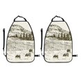 thumbnail image 2 of Uemuo Cows Grazing On Meadow Printed Car Back Seat Protector,2 Pcs Backseat Car Organizer, Kick Mats Back Seat Protector , Back Seat Organizer for Kids, 2 of 8