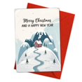 thumbnail image 1 of Tarjeta de felicitación Merry Christmas Winter Cabin (13,5 x 21,5 cm), 1 of 9