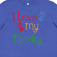 thumbnail image 4 of Inktastic I Love My Family Youth T-Shirt, 4 of 5