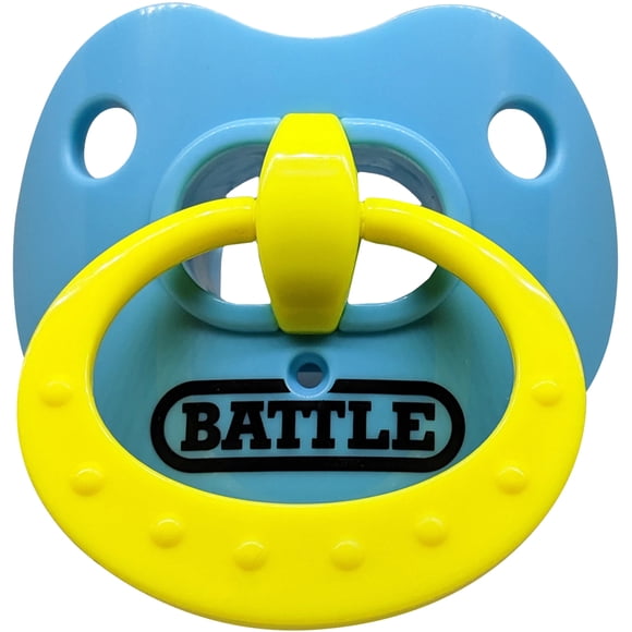 Battle Sports Protège-Lèvres Binky Oxygène, Protège-Dents - Bleu Bébé/jaune
