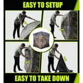 thumbnail image 6 of THUNDERBAY See Through Hunting Blind 270/360 Degree with Carrying Bag & Ground Stakes, 2-3 Person Pop Up Ground Blinds, Portable Durable Hunting Tent for Deer & Turkey Hunting, 6 of 7