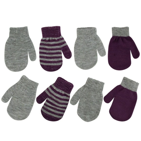 Disney Kids Winter Set, Vamparina Character 4 Pair Gloves or Mittens for Little Girl Age 2-7