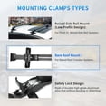 thumbnail image 2 of 43.3" Top Roof Rack Cross Bar Luggage Carrier Lock For Hyundai Veloster 12-2021, 2 of 19