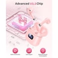 thumbnail image 2 of Auriculares inalámbricos KTGEE T08 Bluetooth 5.3 40 horas de reproducción rosa, 2 of 7