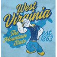 thumbnail image 2 of Popeye West Virginia WV Local State Men's Graphic T Shirt Tees Brisco Brands S, 2 of 6