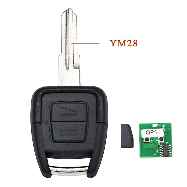 2 Button 433.92mhz Remote Key With Transponder Chip Id40 For Vauxhall Opel Astra Vectra Zafira Uncut Hu46/hu43/hu100/ym28 Blade