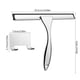 thumbnail image 3 of Raspador y limpiacristales de acero inoxidable | Limpiador de vidrios para ventanas y duchas de 25 x 20 cm con cuchilla de silicona suave para baño y cocina | Paquete de 1, 3 of 6