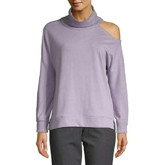 Calvin Klein Performance Women's Mock-Neck Sweatshirt, Lavender, M
