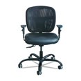thumbnail image 4 of Pemberly Row Chaise de Bureau de Travail en Maille à Usage Intensif en Vinyle Noir, 4 of 5
