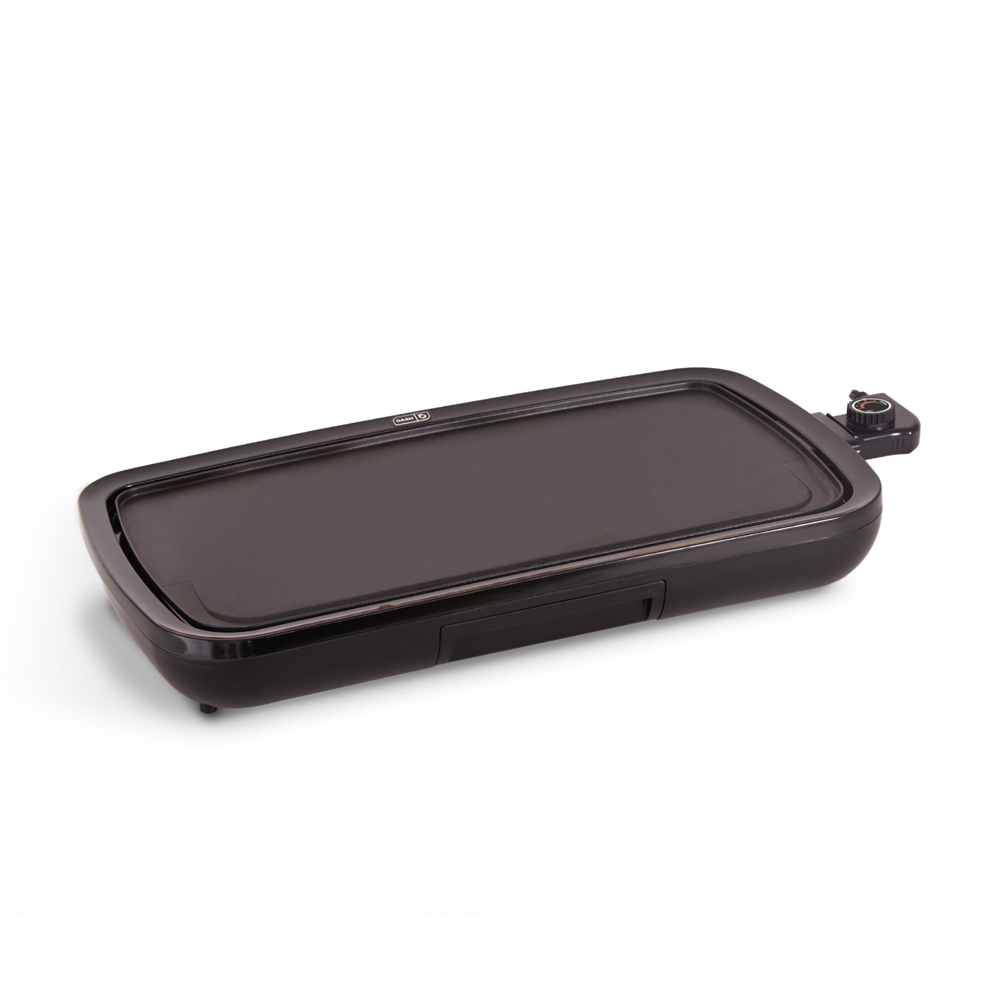 Dash Everyday Nonstick Electric Griddle for Pancakes Burgers, Quesadillas, Eggs & Other on the Go Breakfast, Lunch & Snacks with Drip Tray + Included Recipe Book, 20in, 1500-Watt - Black