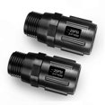 thumbnail image 1 of 3/4" Hose Thread Drip Irrigation Pressure Regulator, 25 PSI Reducer for Water Systems (2 Pack), 1 of 5