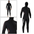 thumbnail image 3 of Traje de neopreno de tela de nailon Sharpla Traje de buceo para hombres Negro XXL, 3 of 8