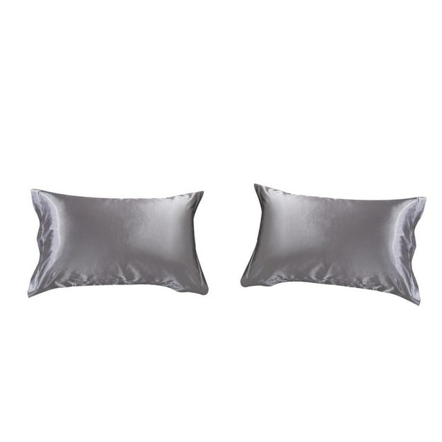 Funda de Almohada de Seda 2 Piezas Macarena Plata