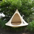 thumbnail image 4 of Vivere All Weather Polyester and Cotton Double Hammock Cacoon, Natural White, 4 of 7