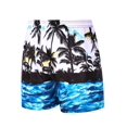 thumbnail image 2 of Mens Swim Tropical Palm Leaf Print Swimming Trunks Stretch Swim Suits Quick Dry Beach Shorts XKZ078260429X33 XXL, 2 of 4