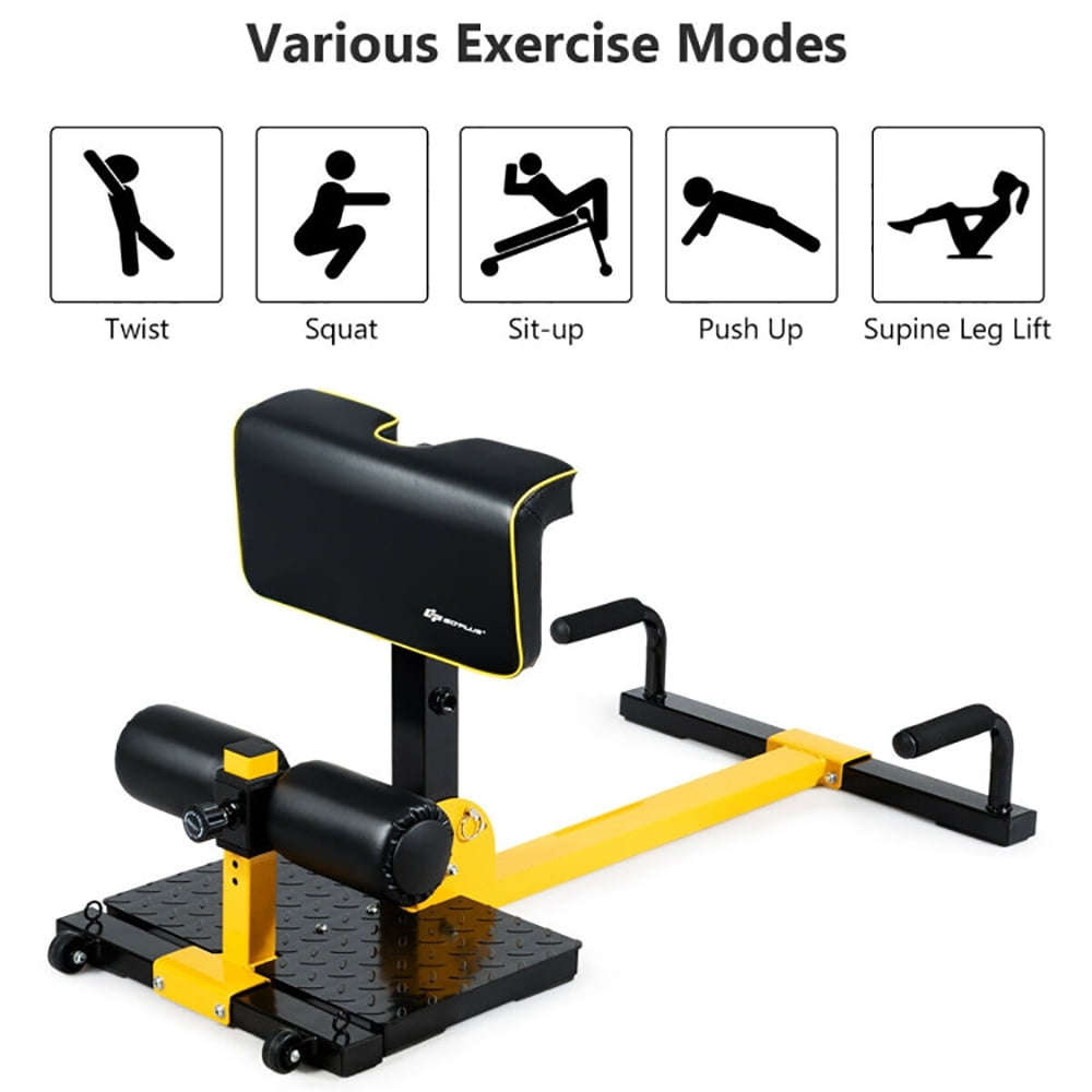 YYAo Adjustable Weight Bench,Workout Bench Press, Exercise Training Bench,8-in-1 Multifunctional Home Gym Squat Fitness Equipment