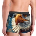 thumbnail image 3 of Fotbe Surreal Bald Eagle Gentleman Men’s Total Support Pouch Boxer Briefs, X-Temp Cooling, Moisture-Wicking Underwear, Regular, Long-leg and Trunk-, 3 of 6