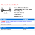 thumbnail image 2 of Front Left Stabilizer Bar Link - Compatible with 1997 - 2001 Honda Prelude Type SH 1998 1999 2000, 2 of 2
