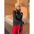 thumbnail image 1 of Suéter de punto para mujer, versión coreana, suéter de cuello alto, jersey de invierno de Color sólido, Tops básicos cálidos adelgazantes para lapeado Interior, 1 of 5