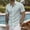 Green, variant on Men's Button Down Shirts Short Sleeve Casual Striped Summer Beach Vacation Shirt,Dark Blue(XL)
