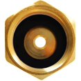 thumbnail image 3 of 2 Pieces Brass Blow Out Adapter for Winterize Sprinkler Systems, Air Compressor 1/4" Quick Connect Plug to Garden Hose Faucet 3/4" Thread for Removing Water from Water Lines, 3 of 7