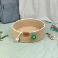 thumbnail image 6 of Washable Cat Bed,Woven Pet Beds for Small Dogs Cat,Natural Cotton Linen Cat Scratch Bed,Straw Nest Cat Bed,Durable Round Cat Scratcher Bowl Shaped Nest for All Seasons, 6 of 7