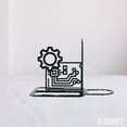 thumbnail image 3 of C-Craft Stainless Steel Computer Engineering Bookend, Adjustable, 5 Inch for Home Office, 3 of 5