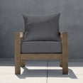 thumbnail image 2 of Heathered Solid Dark Grey Deep Seating Cushion Set, 2 of 8