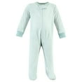 thumbnail image 4 of Hudson Baby Unisex Baby Cotton Sleep and Play, Mint Gray Milk And Cookies, 0-3 Months, 4 of 5