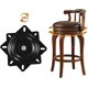 thumbnail image 5 of Paquete de 2 placas giratorias de repuesto para taburete de Bar de 10 pulgadas, plato giratorio cuadrado giratorio de 360 grados para silla reclinable, 5 of 5