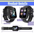 thumbnail image 6 of SZBXD Kids Game Smart Watch for Boys Girls,Smart Wristwatch for Kids with 24 Games 5 Languages 3 Alarms 2 Cameras Music Torch Pedometer Calendar,Christmas Gifts for Children(Black), 6 of 7