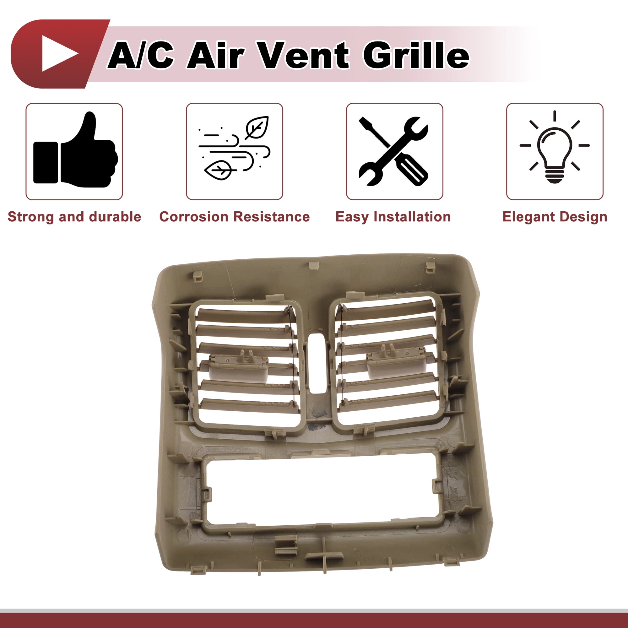 Unique Bargains Rear Air Vent Cover 2128300454 for mercedes E Class W212 Beige