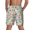 thumbnail image 4 of Uemuo Rabbit And Butterfly Pattern Mens Swim Trunks Quick Dry Board Shorts with Mesh Lining, Stretch Beach Shorts Quick Dry No-Chafing Board Shorts-Large, 4 of 9