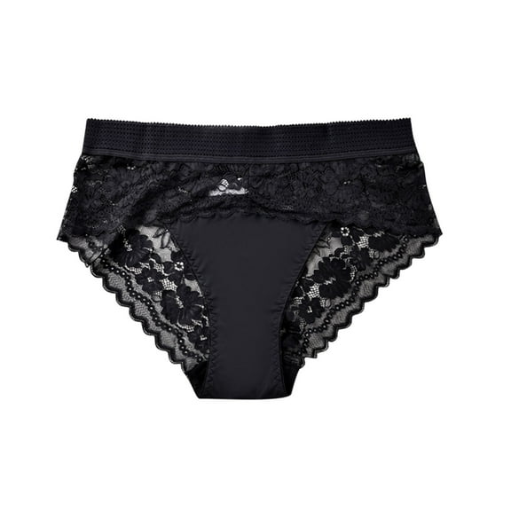 Bovxnpu Womens Underwear Plus Size Panties, Seamless Lace Thongs for Women, Women's High Waist Breathable Thin Thong Lace Seamless Underwear L