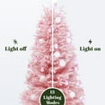 thumbnail image 5 of LuxenHome 5Ft Pink Cherry Blossom Christmas Tree with Fiber Optic Lights & Snowman Star Topper, 5 of 13