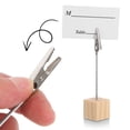 thumbnail image 7 of OUNONA 20Pcs Wood Place Card Holders Stands for Wedding Table Numbers Photo Clips, 7 of 7